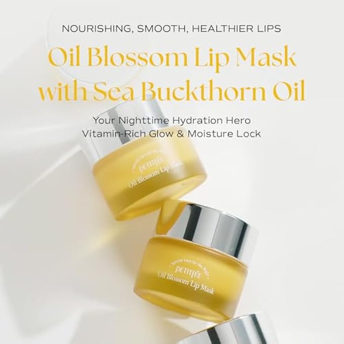 Petitfee SLEEPING LIP MASK SEA BUCKTHORN OIL 0.53 OZ. | DAY & NIGHT LIP BALM, OVERNIGHT LIP MASK, LIP TREATMENT FOR DRY & CRACK LIPS, DEEP MOISTURIZING WITH VITAMIN E, SHEA BUTTER, 6 PHYTO OIL COMPLEX - Image 2